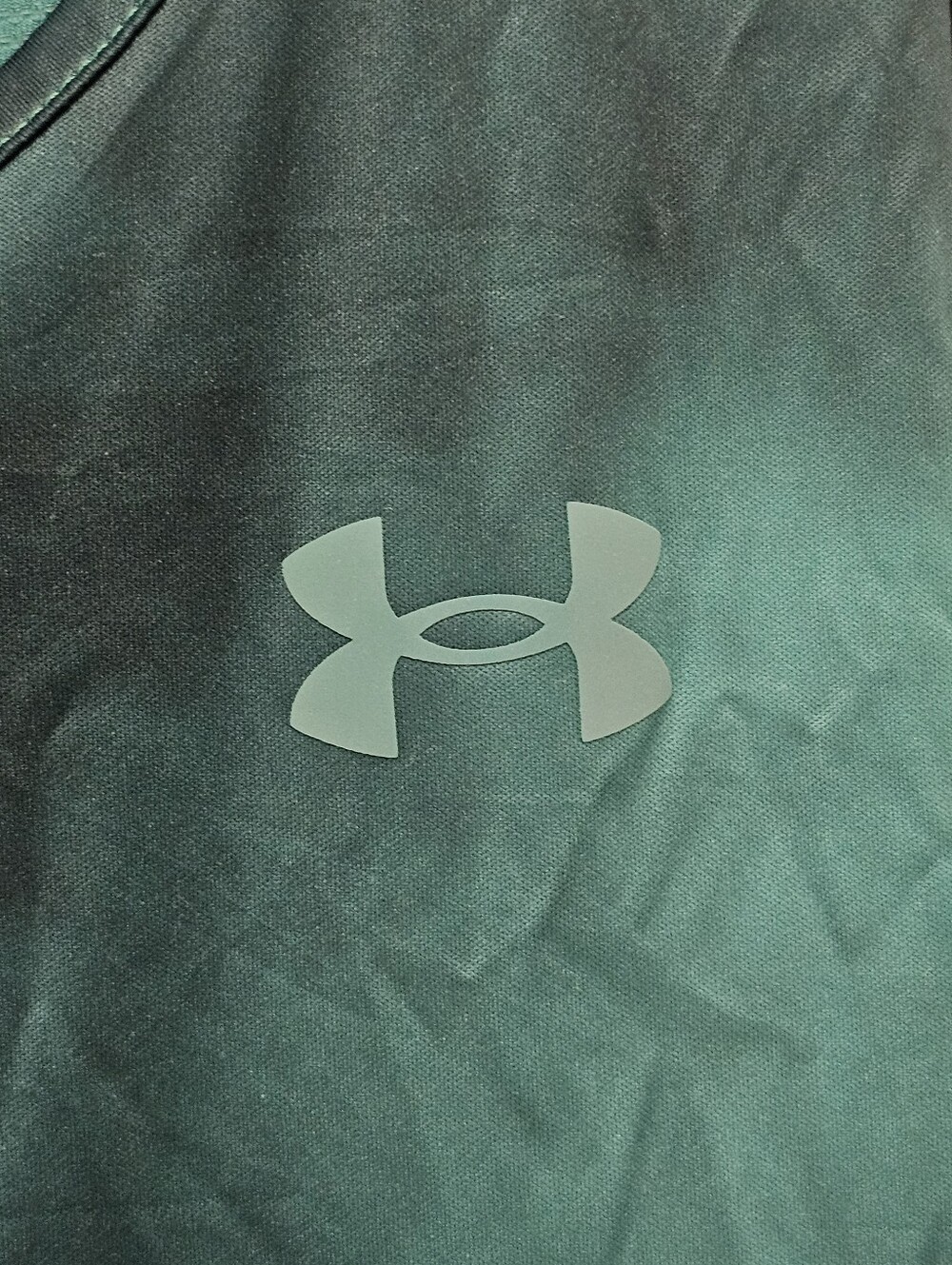 UA Mens Iso-Chill Up The Pace Singlet Teal Patterned Tank Top, EUC, XL - Picture 3 of 11